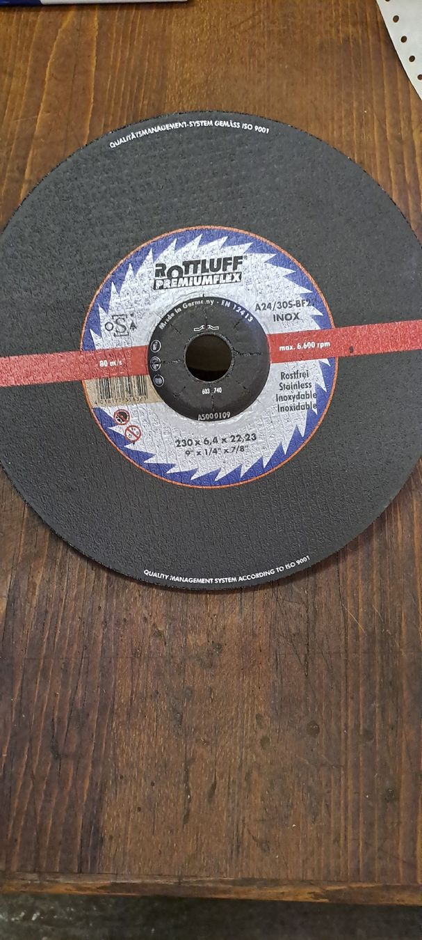 Tutti gli attrezzi: Rottluff Premium Flex 230x6.4x22.23 – Nuovo e nell'imballaggio originale da Stetten AG venduto da Maschinenwarencenter