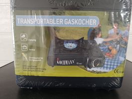 Gaskocher für Camping – Neu und Originalverpackt + 4 Kart.