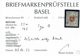 BUNDESMARKE <326> ORT POST 21/2RP No13I RTE BEFUND