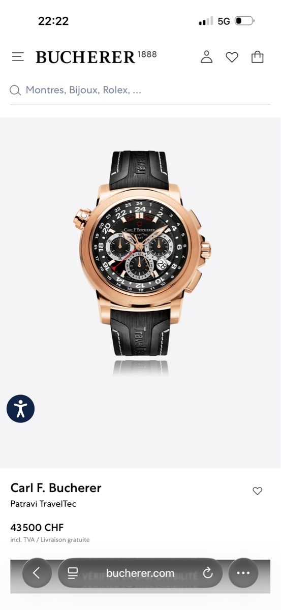 Bucherer Orologi: Mouvement GMT CFB 1901.1 – Nuovo (secondo la descrizione) da Tramelan venduto da DenisIacob 4