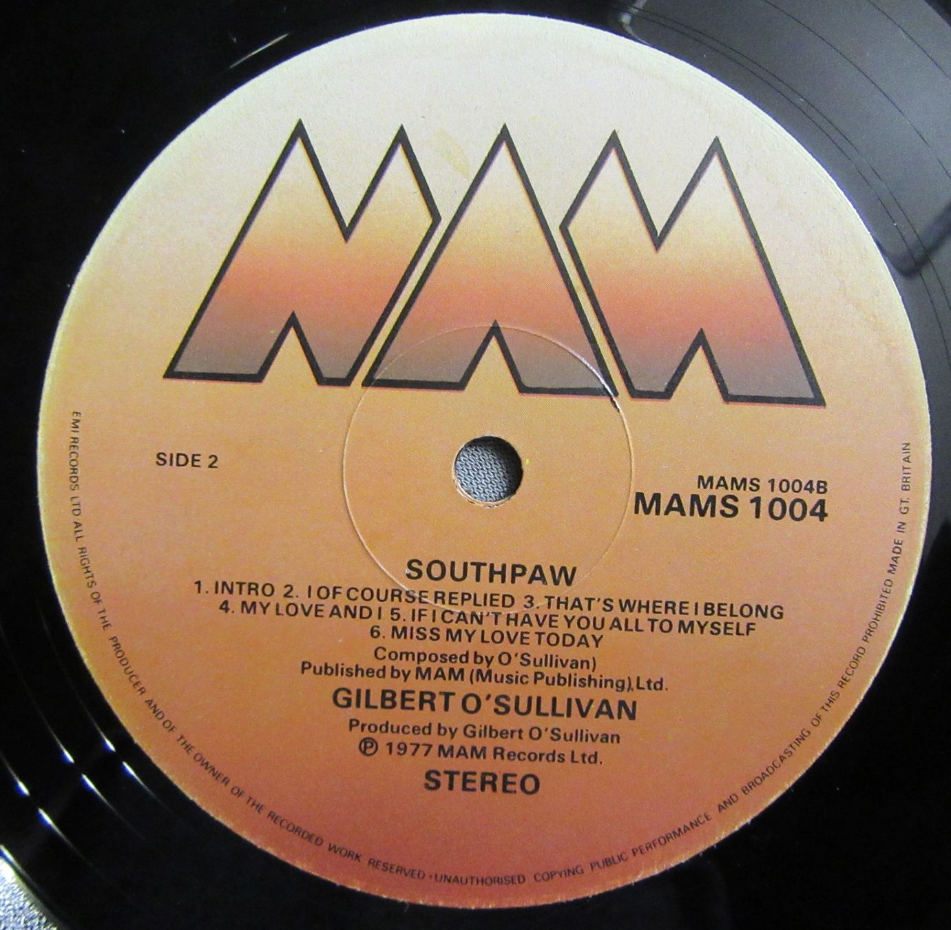 Dischi in vinile: Gilbert O'Sullivan - Southpaw - LP ab CHF 2.00 – Usato da Auenstein venduto da Padabimbim 5