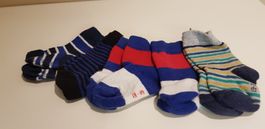 5 Paar Socken, gestreift, Gr. 19-22