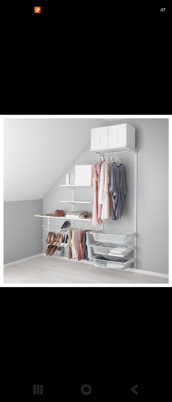 Ikea Armadi: IKEA ALGOT Wandsystem / offener Kleiderschrank – Usato da Huttwil venduto da Rahanny01