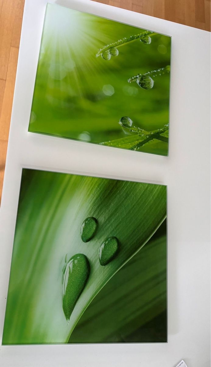 Poster & Bilder: 3 er Set aus Glas – Gebraucht aus Sarnen von OWAccount 1