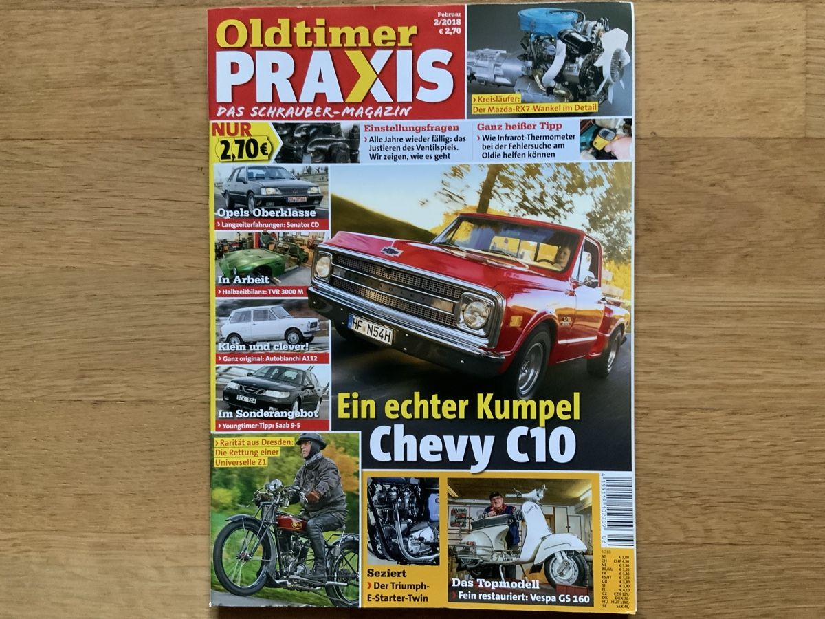Riviste & Magazine: Oldtimer Praxis 2/2018 Chevrolet C10 / Ventile einstellen – Nuovo (secondo la descrizione) da Frauenfeld venduto da CSM71