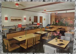 Oberhofen am Thunersee Ansichtskarte Tea-Room Zaug