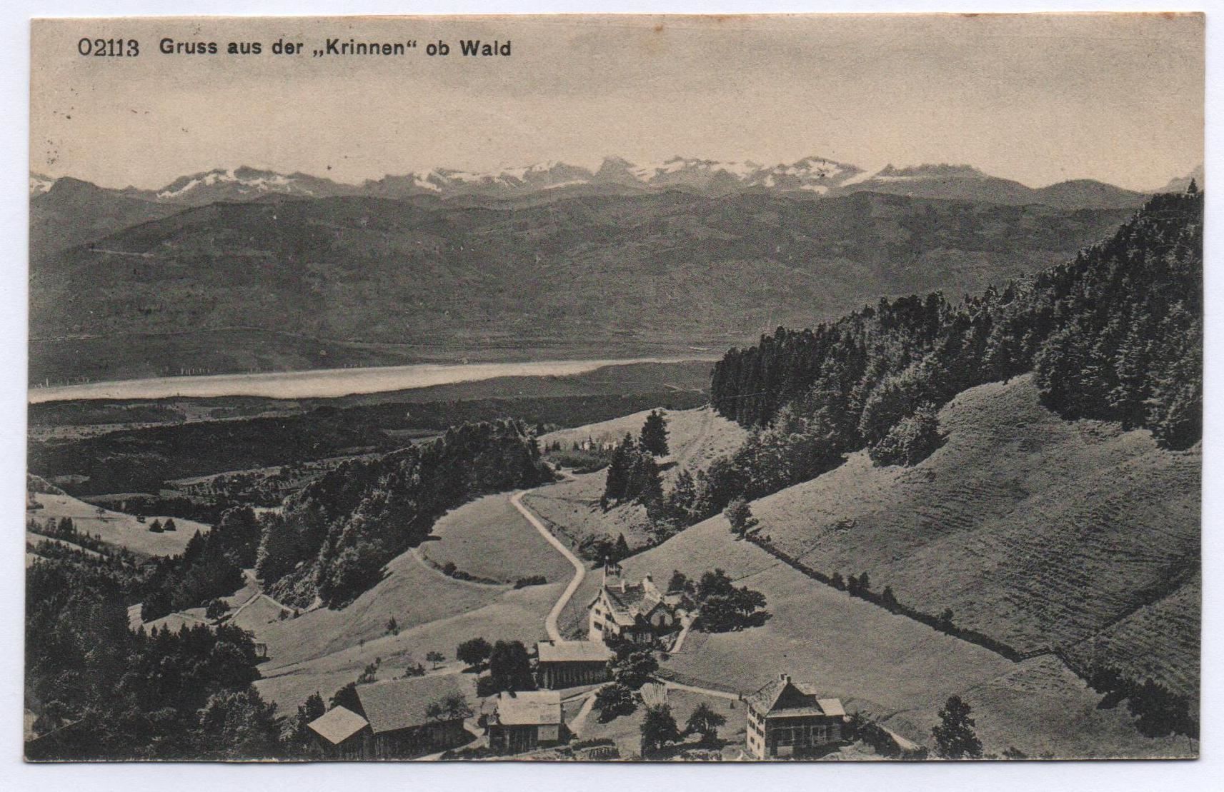 Cartoline postali: WALD Gruss aus der Krinnen – Usato da Jona venduto da philajona
