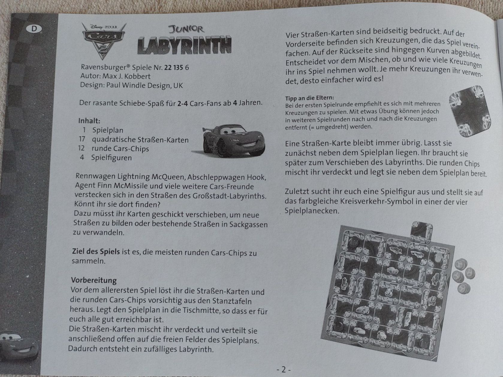 Ravensburger Giochi: Labyrinth Cars Junior – Usato da Strengelbach venduto da Phorensic_30 8