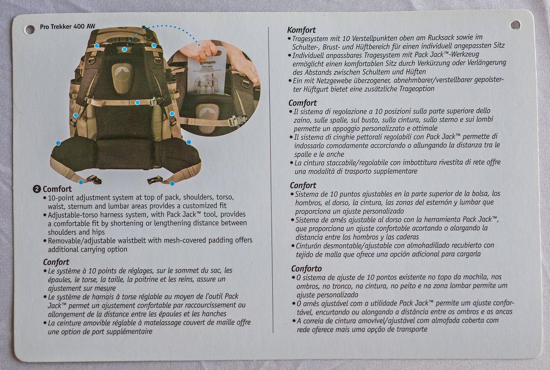 Lowepro Rucksäcke: Fotorucksack Loewepro Pro Trekker 400 AW – Gebraucht aus Fällanden von Frank14 2