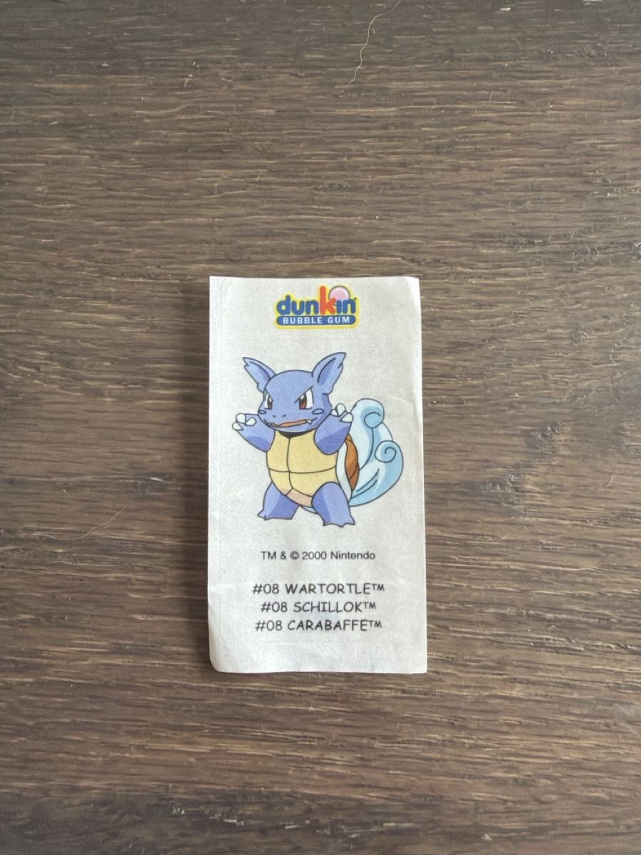 Pokémon Carte collezionabili: Pokemon Dunkin Bubble Gum Wartortle – Usato da Binz venduto da leo_bzh5