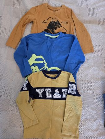 3 Langarmshirts für Jungen, Gr. 104–110