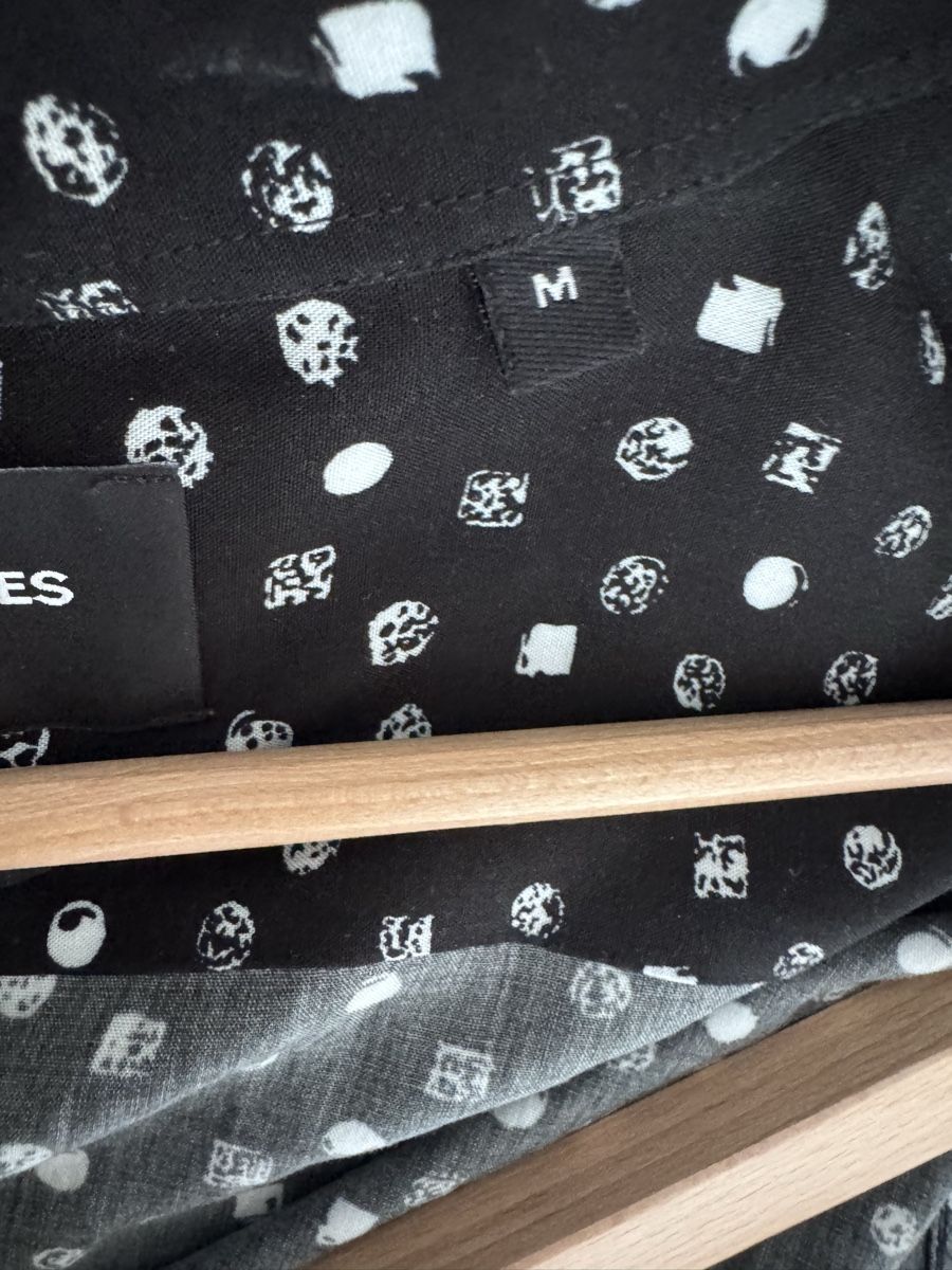 Camicie: The Kooples Paris Bluse schwarz Print Gr. M – Usato da Winterthur venduto da Nadine81 5