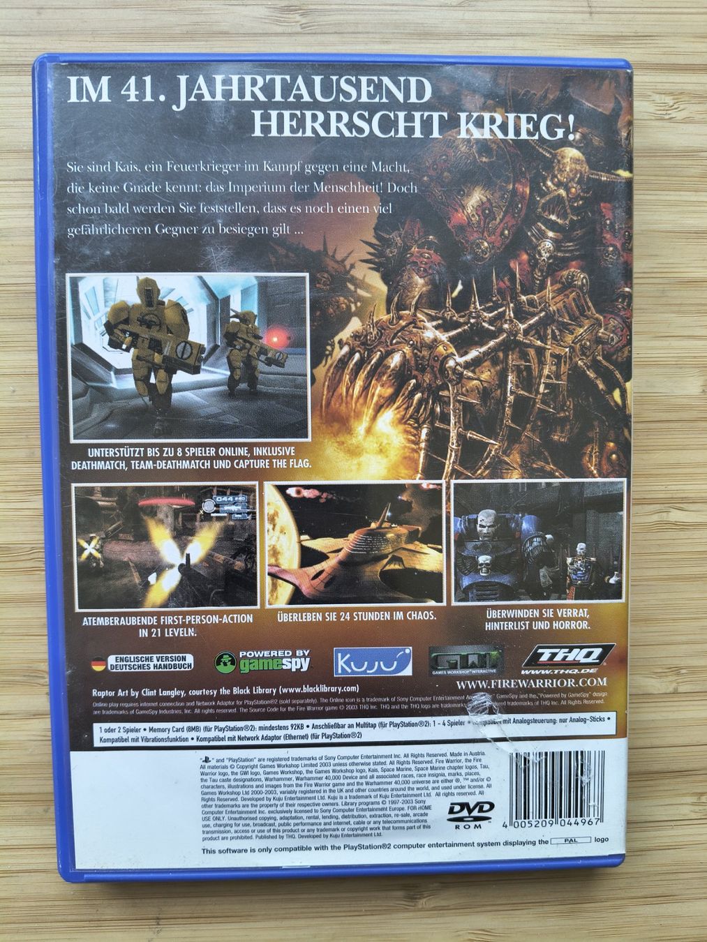 Spiele: Warhammer 40.000: Fire Warrior (PS 2) – Gebraucht aus Riedholz von ste_96cd 1