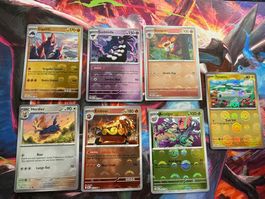 Pokemonkarten Reverse Pokeball Karten 6 Stück+1 Meisterball
