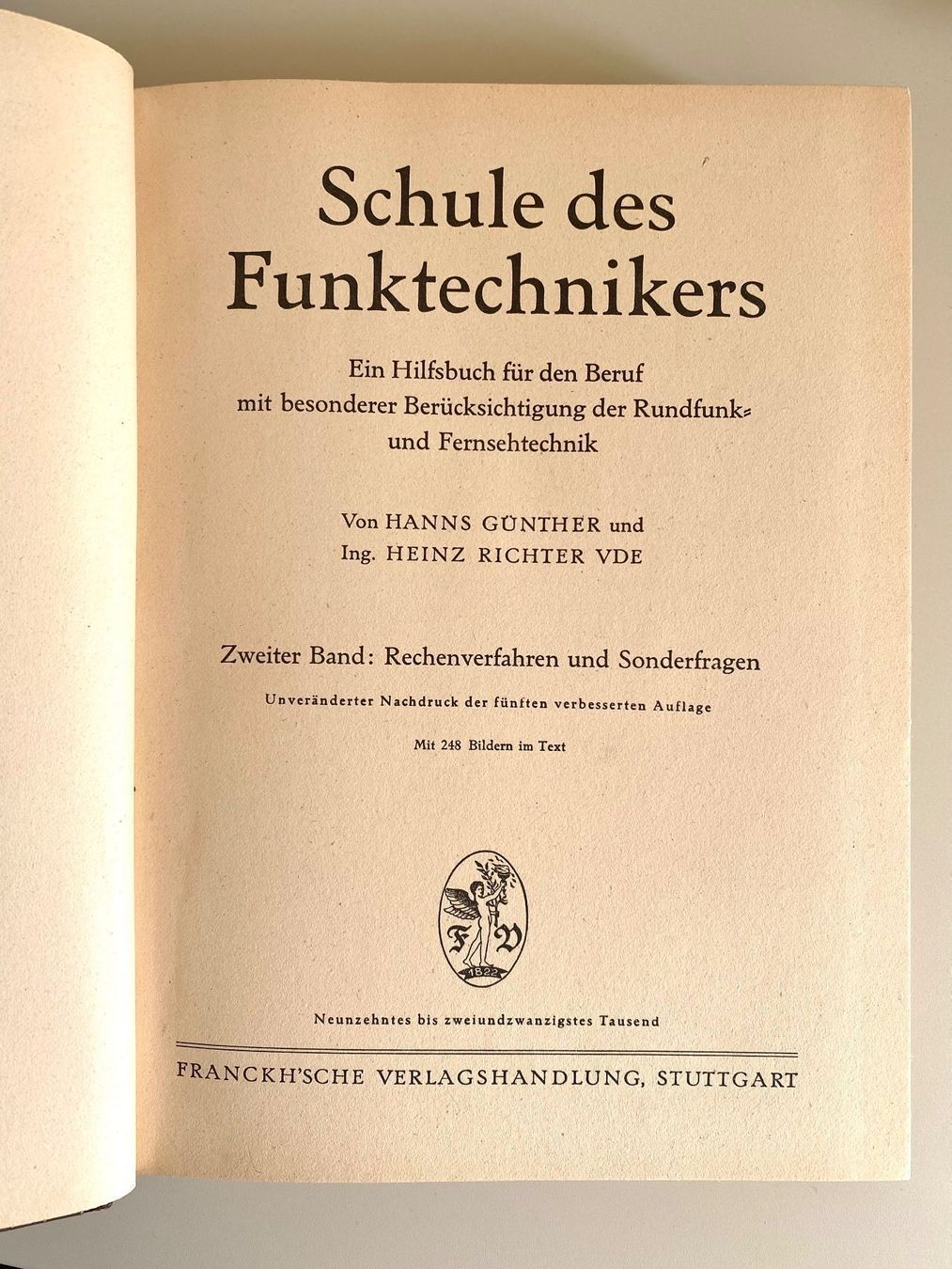 Bücher: Funktechnik: Schule des Funk-Technikers, Günther & Richter – Gebraucht aus Bern von Rares 3