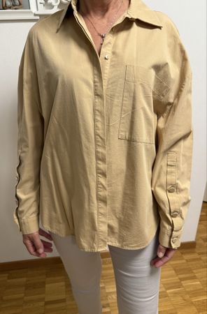 Chemisier Zara beige oversize, taille M