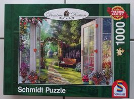 Schmidt Puzzle 1000 - Blick in den verwunschenen Garten