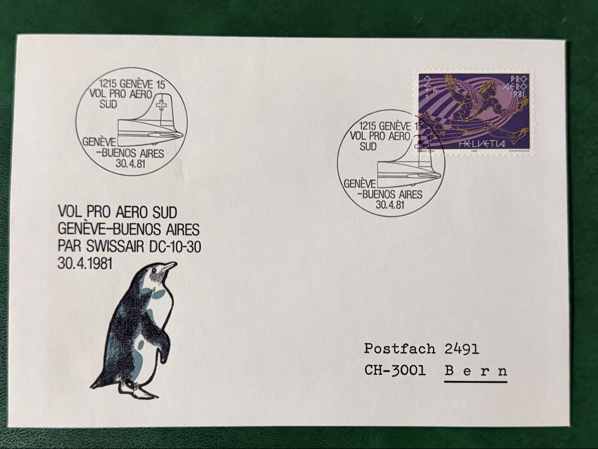 Tutti i francobolli: 4 FDC thème aviation – Usato da Petit-Lancy venduto da Solcarm 4