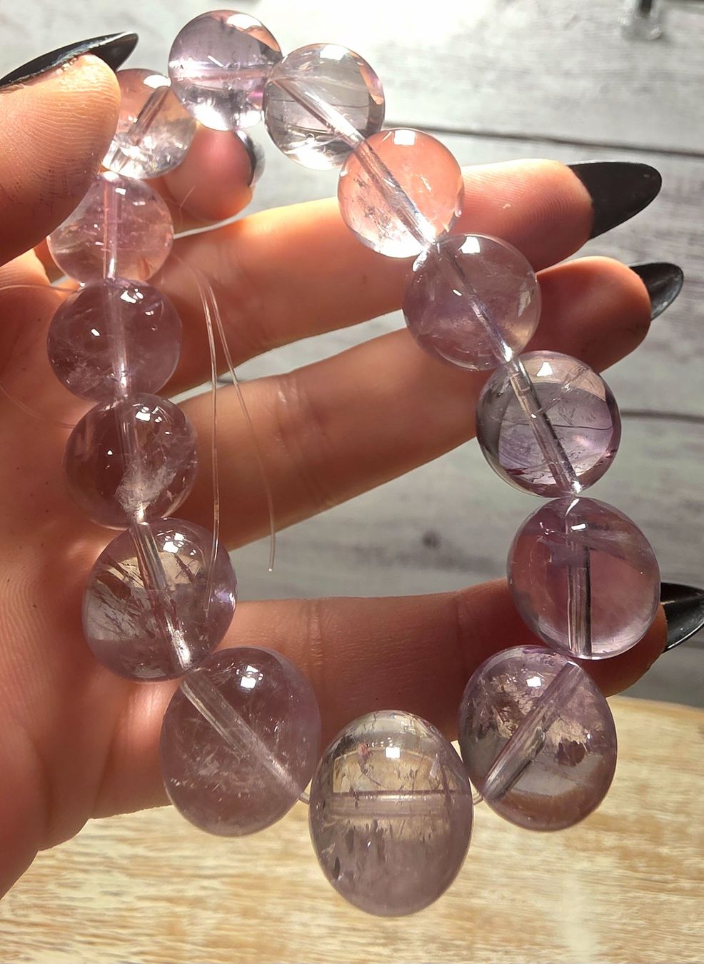Mineralien & Heilsteine: Lavendel Quarz Armband 15mm – Neu (gemäss Beschreibung) aus Matzingen von Shay_Crystalz 1
