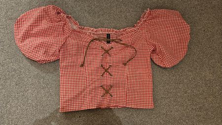 Kariete Bluse mit Reissverschluss
