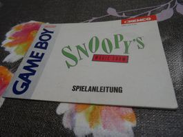 Spielanleitung zu Snoopy's Magic Show GAMEBOY