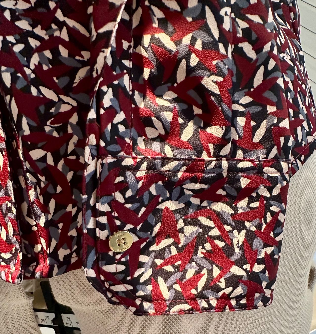 Tory Burch Camicette: Tory Burch Red Agate Confetti Blouse US 0 – Nuovo e nell'imballaggio originale da Trin venduto da kat_pmj8 6
