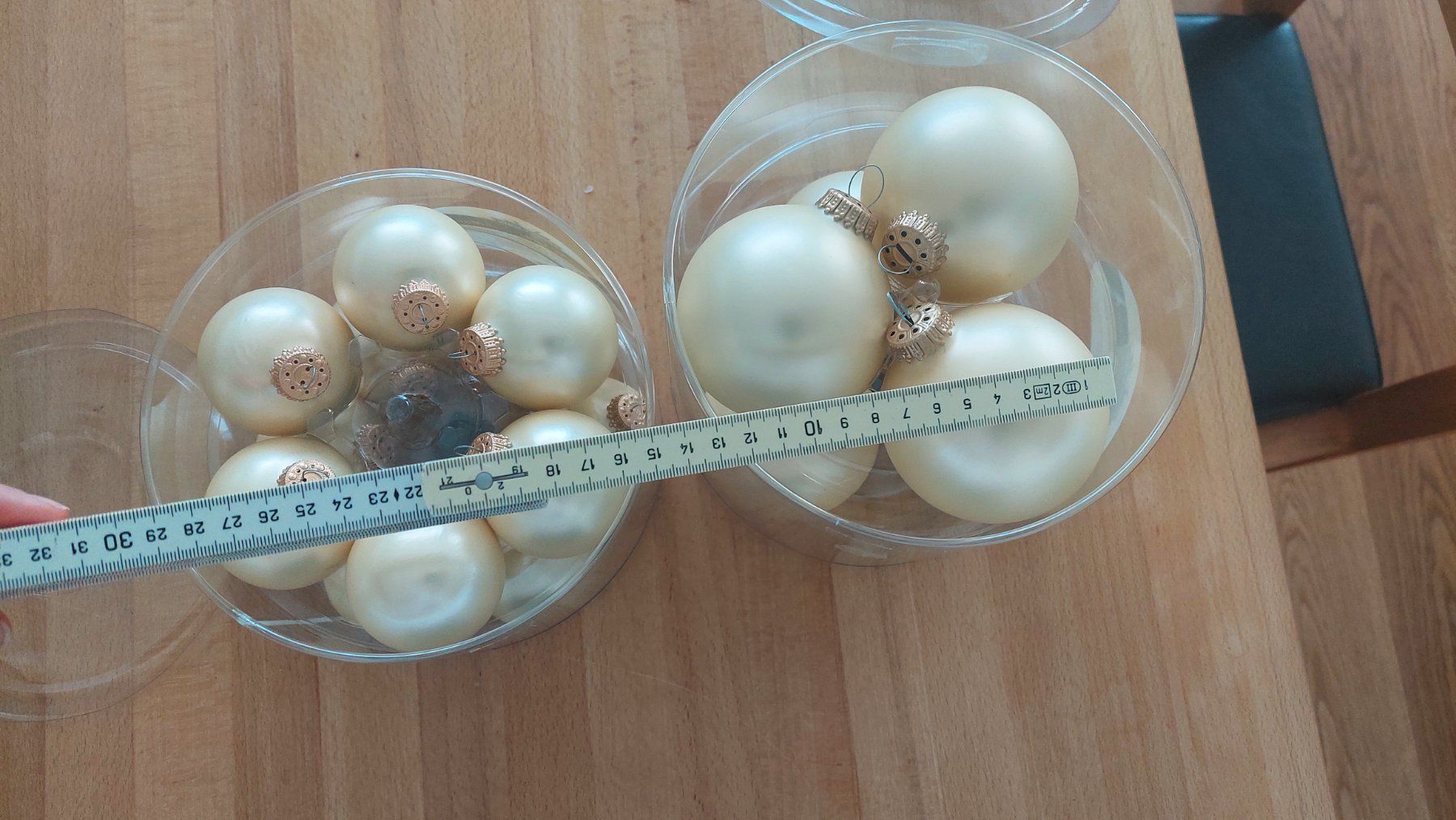 Tutte le decorazioni: Edle Weihnachtskugeln, creme, Glas – Usato da Kaltbrunn venduto da AB92