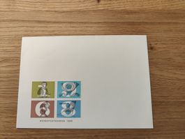 Umschlag Werbepostmarken 1968