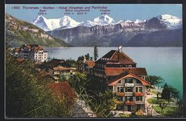 Gunten /Thunersee, Hotel Hirschen und Pa