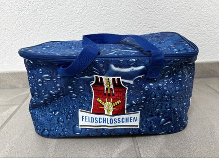 Feldschlösschen Kühltasche blau ca. 23x38x17cm