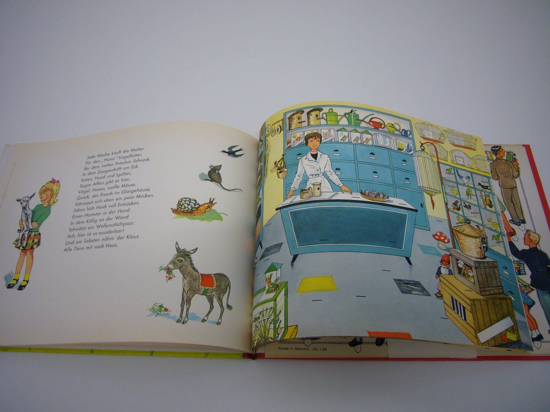 Libri: Antikes Kinderbuch "Wir kaufen ein", Lotte Oldenburg, 50er – Nuovo (secondo la descrizione) da Affoltern am Albis venduto da Stationeleven 5