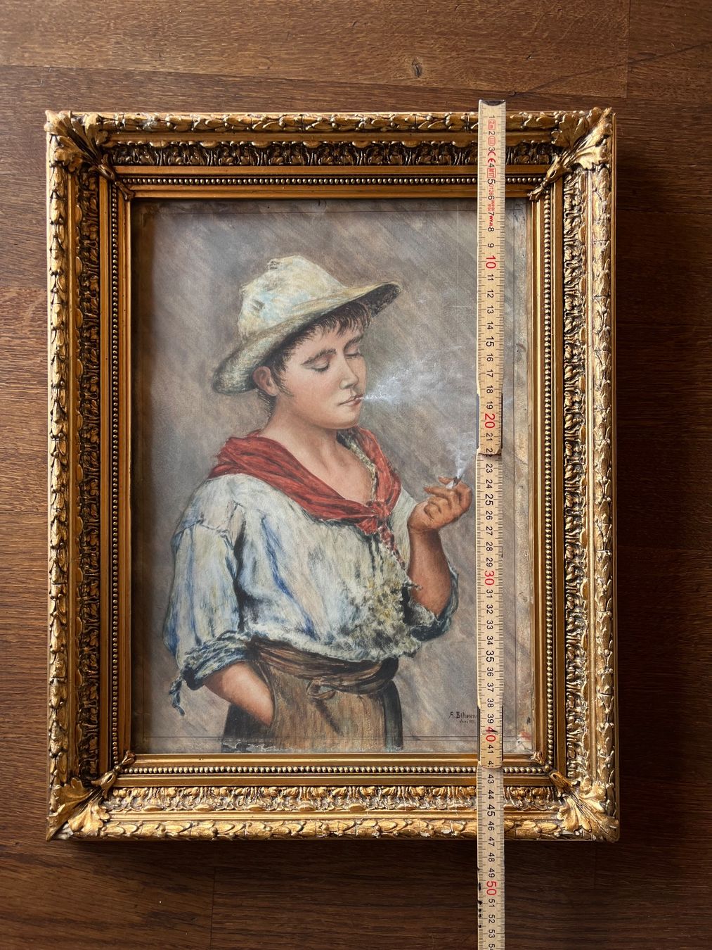 Dipinti: Antikes Original Gemälde, A.Behounek, 1911 – Usato da Kriens venduto da Bangkapi 6