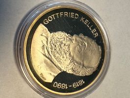 Gedenkmünze Gottfried Keller 1990
