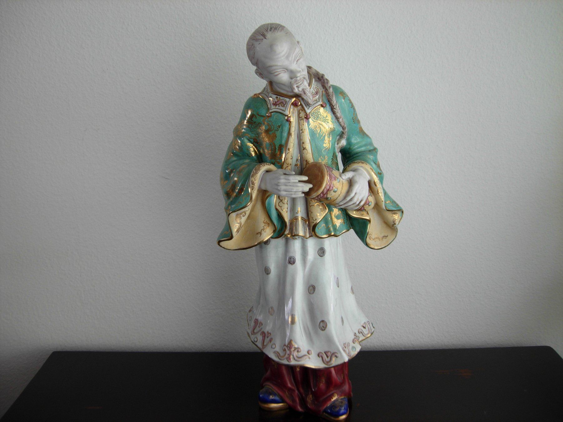 Skulpturen & Statuen: E.Pattarino-Chinese mit Trommel – Gebraucht aus Luzern von Lucernauno