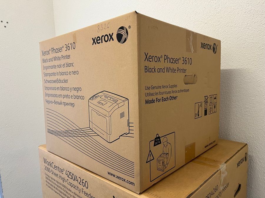 Xerox Drucker: Xerox Phaser 3610dn, neue, originalverpackte A4 Laserdrucker – Neu und originalverpackt aus Glattbrugg von copytron 2