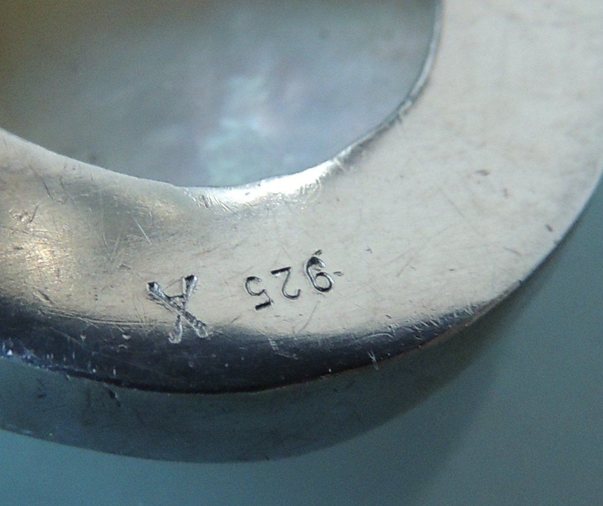 Anelli: Silber 925 Perlmutt Fingerring 41 x 31 mm – Usato da Waldenburg venduto da schaller707 7
