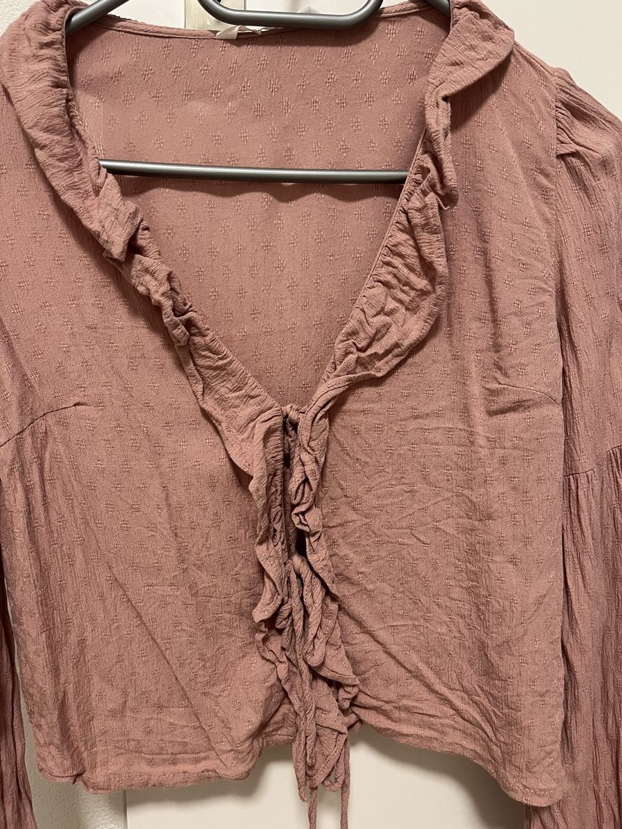 Stradivarius Blusen: Bluse mit Ruschen Stradivarius altrosa S neu – Neu (gemäss Beschreibung) aus Birrwil von vanyboo 1