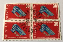4 er Block Nr.478 mit Vollstempel  Bern