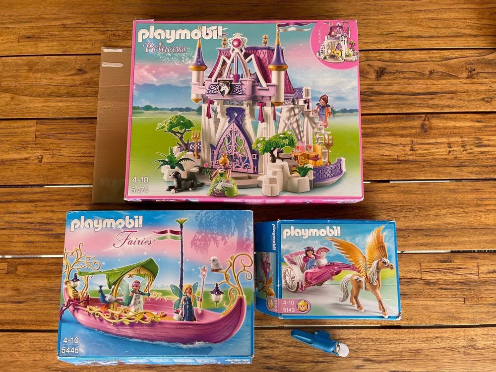 Playmobil Schloss 5474 + Schiff 5445 + Kutsche 5143 | Kaufen auf Ricardo