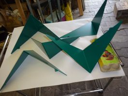 1 Wandwinkel Art Paul Cadavius Butterfly Design grün