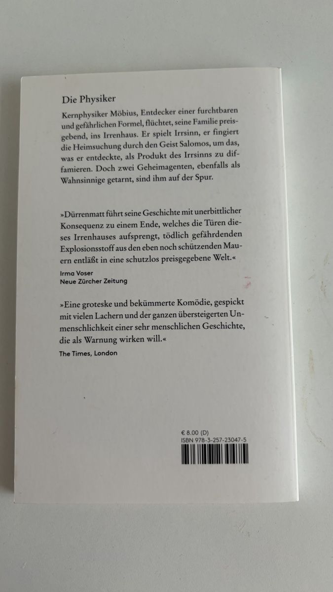 Libri: Die Physiker von Friedrich Dürrenmatt – Nuovo (secondo la descrizione) da Bern venduto da ece_nxk7 1