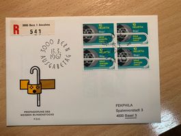 FDC 1967 Blindenstock 40 Rappen gestempelt