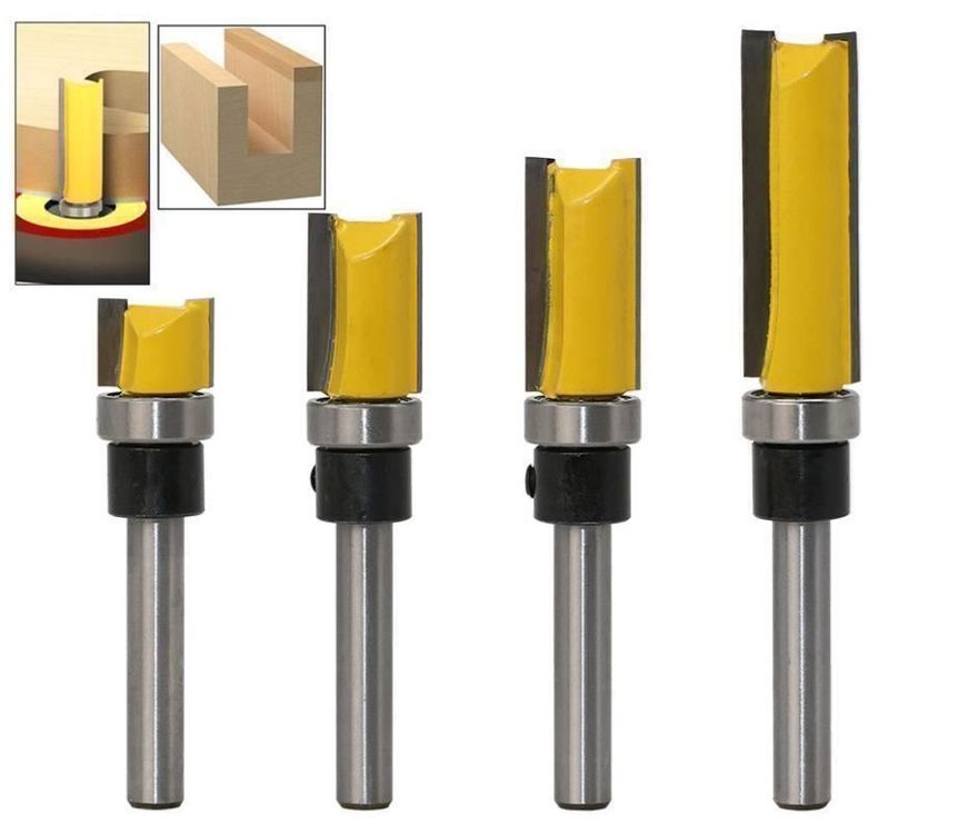 Silverline 583249 Bündigfräser 1/2 Zoll 50mm - Hartmetall Fräser Für Laminat & Arbeitsplatten