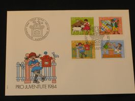 Pro Juventute FDC 1984 Nr. 290 - 293 Kinderbücher