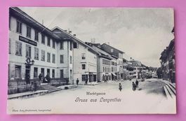 Langenthal - Marktgase - Gasthof Kreuz - alte Ansichtskarte