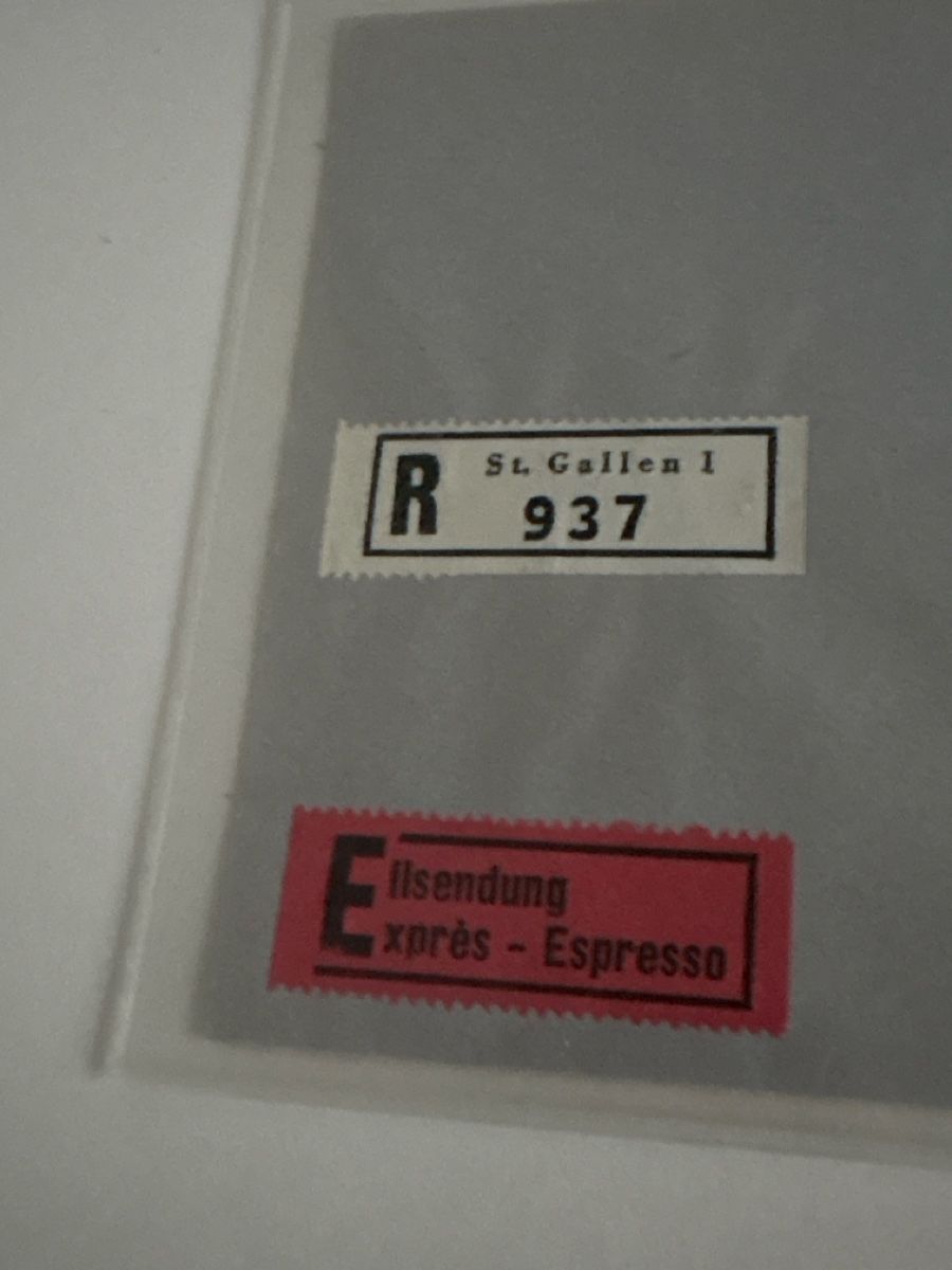 Couverts & Versandtaschen: Enveloppe philatélique suisse 1940, recommandée, express – Neu (gemäss Beschreibung) aus Ste-Croix von choupy60 2