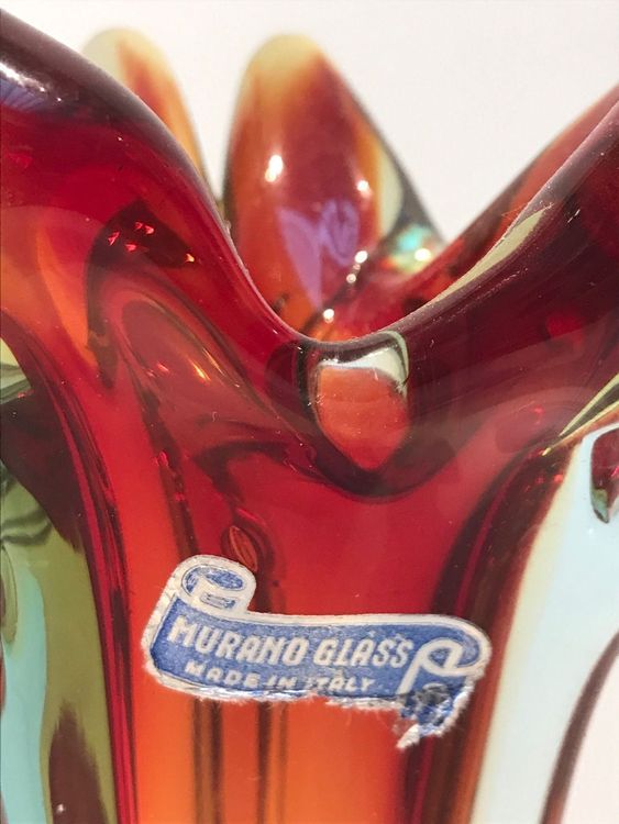 MURANO 🦞 GLAS VASE mit LABEL (Gebraucht) in Zürich für CHF 89 – mit ...
