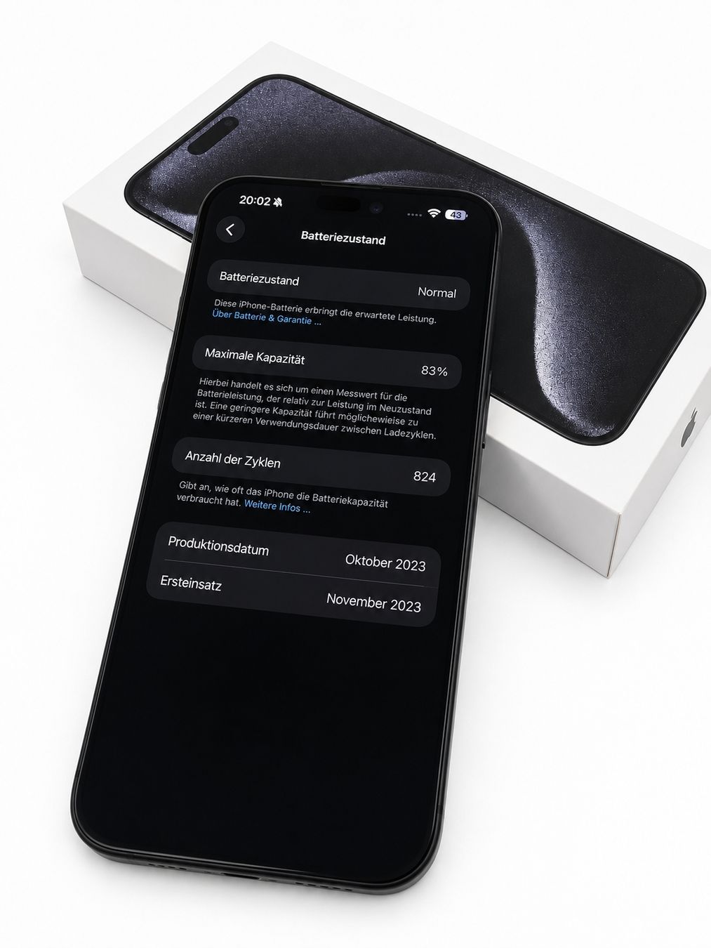 Apple Portables: Iphone 15 Pro Max 256GB Navy Blue – D'occasion à Bern par Marko_STR 2