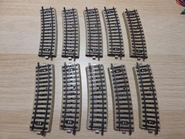 Märklin 10 x 5201 Gebogenes gleis M H0