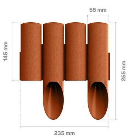 Recinzioni: Cellfast Gartenpalisaden in Ziegelrot – Nuovo e nell'imballaggio originale da Jegenstorf venduto da Bracher_Mail-House 3